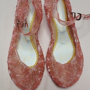 Little Girls size 12.5(EUR 32) mini jellies wedge shoes